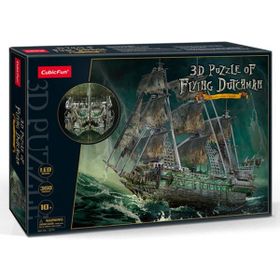 Cubic Fun Uçan Hollandalı Korsan Gemisi 3d 360 Parça Led Iş Puzzle