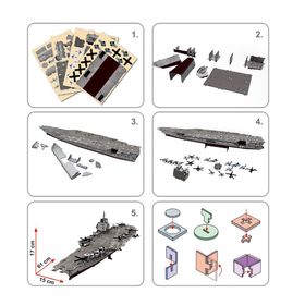 Cubic Fun USS Enterprise Uçak Gemisi 121 Parça 3D Puzzle