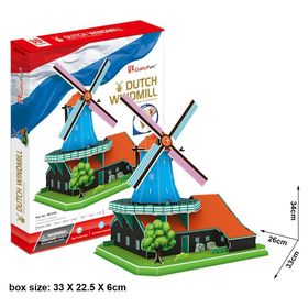 Cubic Fun Yel Değirmeni - Hollanda 71 Parça 3D Puzzle