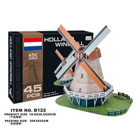CubicFun Holland Windmill 45 Parça 3D Puzzle