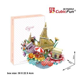 CubicFun Paris Şehir Kompozisyonu 88 Parça 3D Puzzle