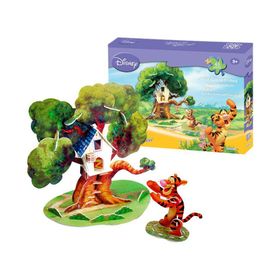 CubicFun Tigger'In Ağaç Evi 46 Parça 3D Puzzle