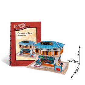 Cubicfun W3111H Türk Seramik Mağazası 25 Parça 3D Puzzle