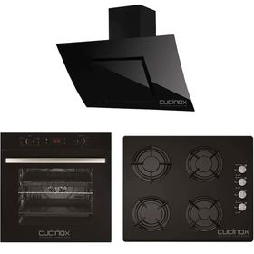 Cucinox Mfa 614 - Gls 640 - F18 Siyah Ankastre Set