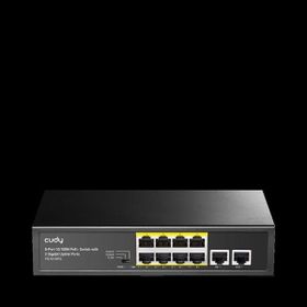 Cudy FS1010PG 8 Port 120 W Full PoE 10/100 2 Uplink Yönetilemez Switch