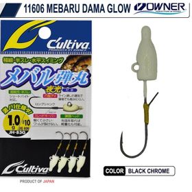 Cultiva 11606 Mebaru Dama Glow LRF Jig Head