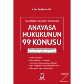 Cumhurbaşkanlığı Hükümet Sistemine Göre Anayasa Hukuku - Ferhat Uslu