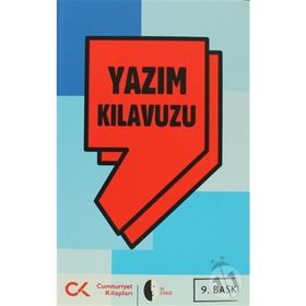 Cumhuriyet Kitapları Yazım Kılavuzu