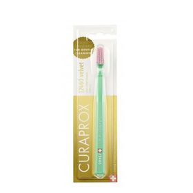 Curaprox 12460 Açık Yeşil-Pembe Velvet Diş Fırçası