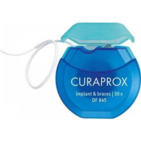Curaprox DF 845 İmplant Braces Floss 50 Adet Braket Diş İpi