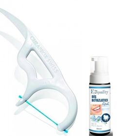 Curaprox DF 967 Çatal Diş İpi+Diş Beyazlatıcı Köpük