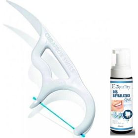 Curaprox DF 967 Çatal Diş İpi+Diş Beyazlatıcı Köpük