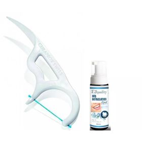 Curaprox DF 967 Çatal Diş İpi+Diş Beyazlatıcı Köpük
