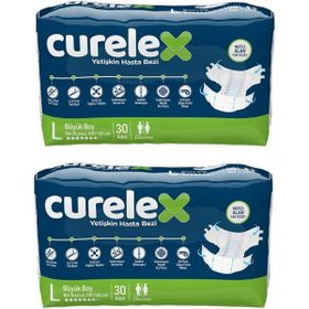 Curelex Large Ekonomik Büyük Boy 30'lu 2 Adet Yetişkin Hasta Bezi
