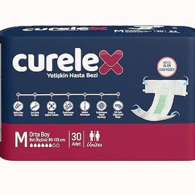 Curelex Orta Boy 30'lu Yetişkin Hasta Bezi