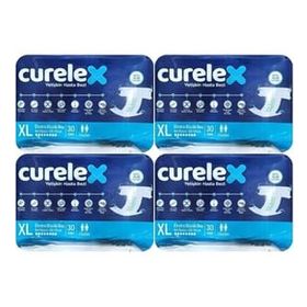 Curelex Yetişkin Bel Bantlı Tekstil Yüzey Extra Large 4x30 Adet Hasta Bezi