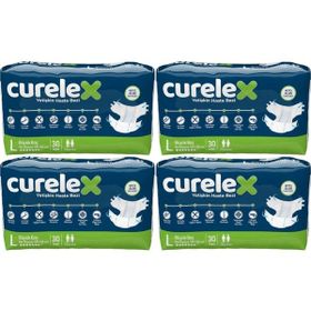 Curelex Yetişkin Bel Bantlı Tekstil Yüzey Large 4x30 Adet Hasta Bezi