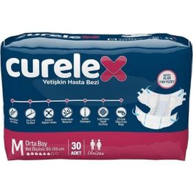 Curelex Yetişkin Bel Bantlı Tekstil Yüzey Medium 12x30 Adet Hasta Bezi