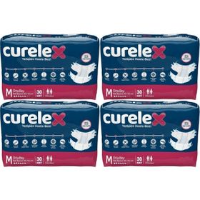 Curelex Yetişkin Bel Bantlı Tekstil Yüzey Medium 4x30 Adet Hasta Bezi