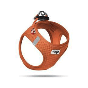Curli Air-mesh Küçük Irk Köpek 26-30 cm Turuncu 3XS Göğüs Tasması