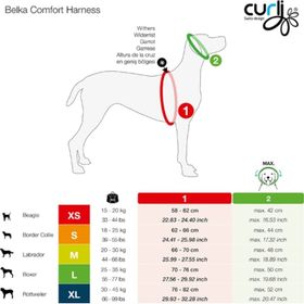 Curli Belka Comfort Köpek Kırmızı M Göğüs Tasması
