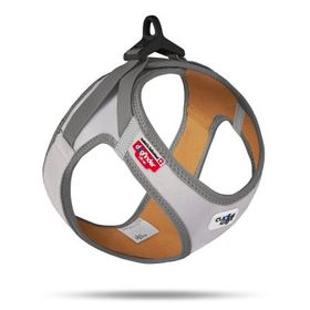 Curli Glow Clasp Vest Harness Reflective 26.7x30 cm Gri Köpek Tasması