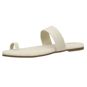 Cushionaire Carson Beyaz Renk Parmak Halkalı Hafızalı Köpük Kadın Sandalet