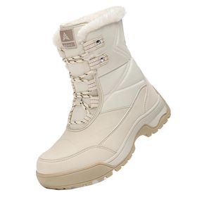 Cuteheels Bej Fonksiyonel Kadın Outdoor Çizme
