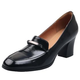 Cuteheels Vintage Siyah Yüksek Kadın Topuklu Ayakkabı