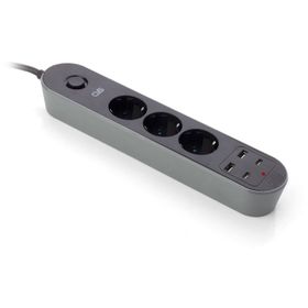 CVS DN 9200 Type C Usb 2 Akım Korumalı 3'lü Priz