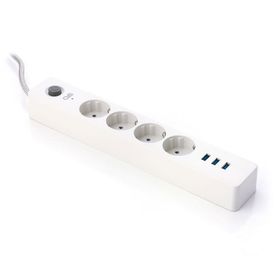 CVS DN-9201 4'lü 3 USB Priz Akım Koruma Anahtarı