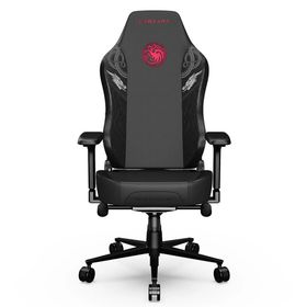 Cybeart Game Of Thrones Series House Targaryen Edition PU Deri Bel Destekli 4D Hafızalı Yastık Oyuncu Koltuğu