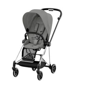Cybex Mios Chrome Black Mirage Grey+Cloud T L Plus+Adaptör 3'lü Seyahat Sistem Gri Bebek Arabası Seti