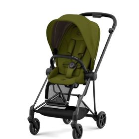 Cybex Mios Matt Black Khaki Green Portbebeli Bebek Arabası Seti
