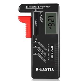 D-FantiX 9 V 1.5 V Dijital Pil Test Cihazı