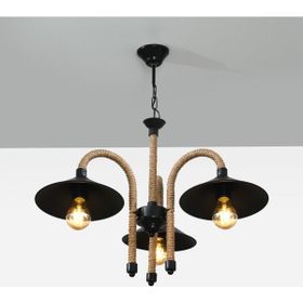 D-Light 3'lü Metal Halat Avize