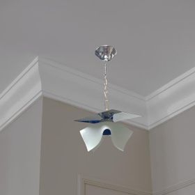 D-Light Ender Tekli Cam Beyaz Avize