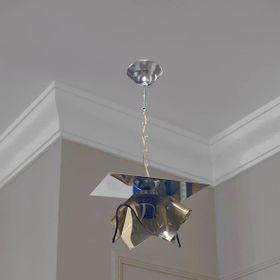 D-Light Ender Tekli Füme Cam Avize