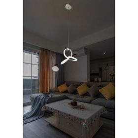 D-Light Gold Ledli Beyaz Avize