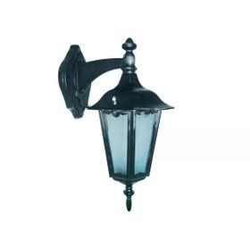 D-Light Küçük Altıgen Fener Siyah Aplik