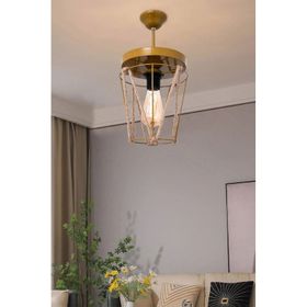 D-Light Künye Kahverengi Tekli Avize