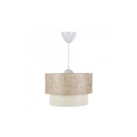 D-Light Melon Kırçıllı Beyaz Avize