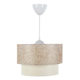 D-Light Melon Kırçıllı Beyaz Avize