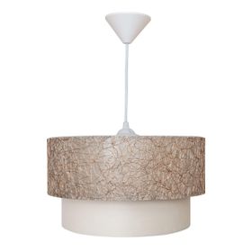 D-Light Melon Kırçıllı Beyaz Avize
