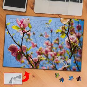 D26A0 Baharda Açılan Dallar Çiçek 240 Parça Puzzle Yapboz Tablo