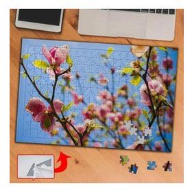 D26A0 Baharda Açılan Dallar Çiçek 240 Parça Puzzle Yapboz Tablo