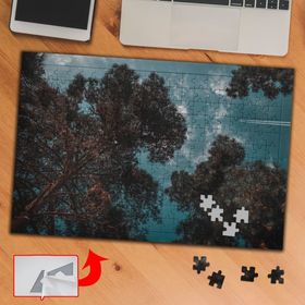 D7A7A Ağaçları Kaplayan Gökyüzü 240 Parça Puzzle Yapboz Tablo
