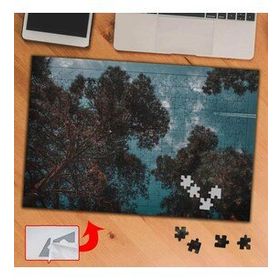 D7A7A Ağaçları Kaplayan Gökyüzü 240 Parça Puzzle Yapboz Tablo