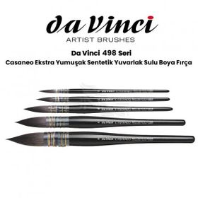 Da Vinci Seri 498 Casaneo Ekstra Yumuşak Sentetik Yuvarlak Sulu Boya Fırçası