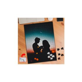 DA2C1 Gökyüzü Altında Çift Silüet 240 Parça Puzzle Yapboz Tablo